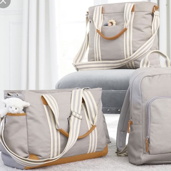 DONATED - Beige Classic pottery barn kids baby diaper bag - Picture 2 of 16